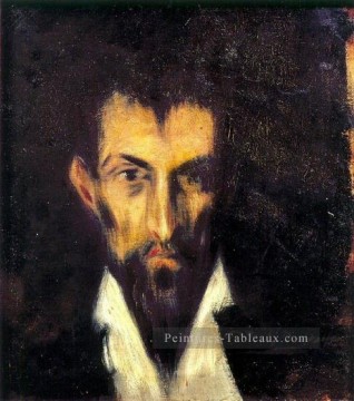  tête - Tete d Man a la Greco 1899 Pablo Picasso
